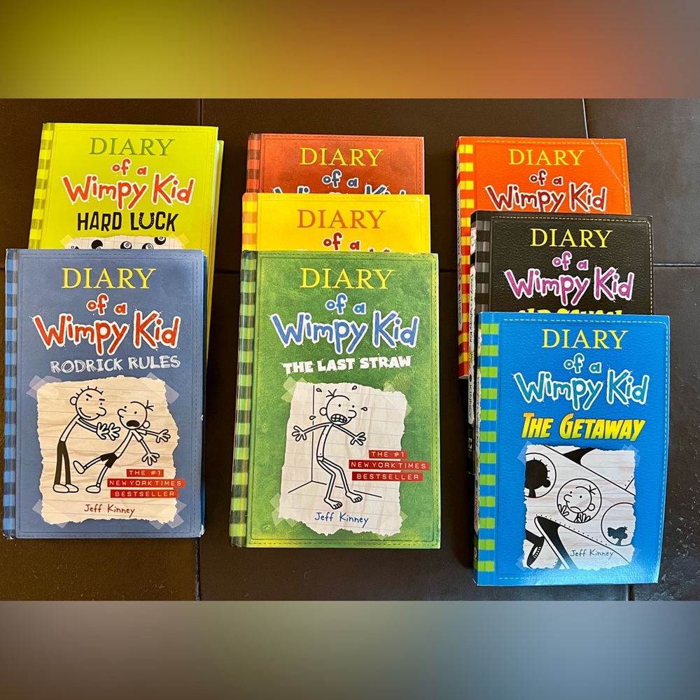 Diary of a Wimpy Kid books.